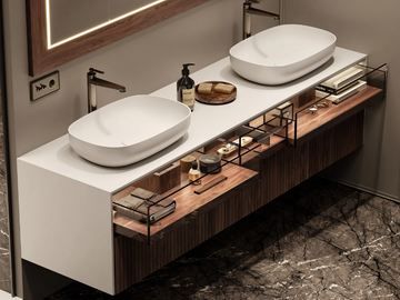 SLIMLINE - Suspended bathroom cabinet by MOMA Design - view 2